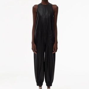 NWT Tibi Black Cecilia Drape Jumpsuit